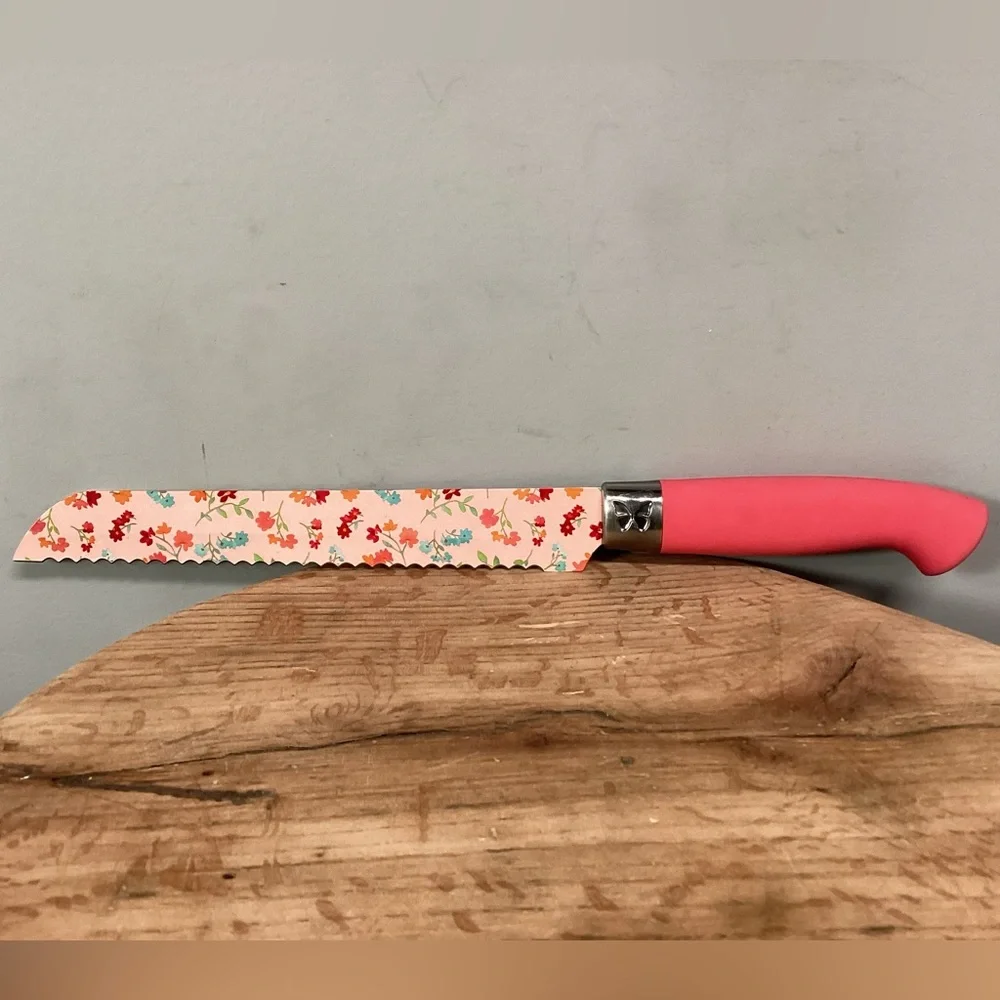 🔴 Pioneer Women - Bread Knife / Carving Knife - Beautiful & Colorful Design